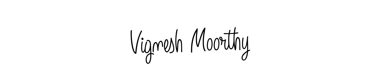 Design your own signature with our free online signature maker. With this signature software, you can create a handwritten (Angelique-Rose-font-FFP) signature for name Vignesh Moorthy. Vignesh Moorthy signature style 5 images and pictures png
