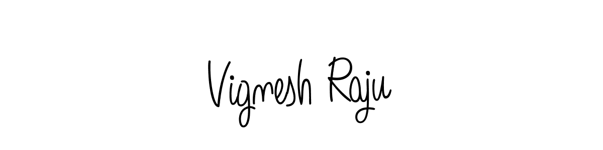 Design your own signature with our free online signature maker. With this signature software, you can create a handwritten (Angelique-Rose-font-FFP) signature for name Vignesh Raju. Vignesh Raju signature style 5 images and pictures png