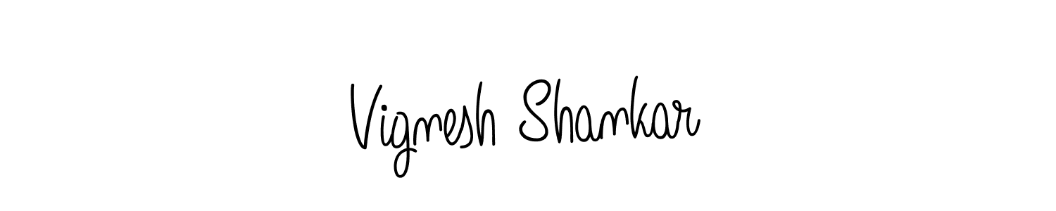Design your own signature with our free online signature maker. With this signature software, you can create a handwritten (Angelique-Rose-font-FFP) signature for name Vignesh Shankar. Vignesh Shankar signature style 5 images and pictures png