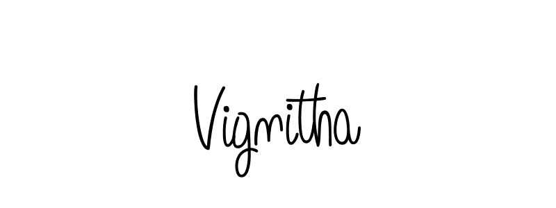 You should practise on your own different ways (Angelique-Rose-font-FFP) to write your name (Vignitha) in signature. don't let someone else do it for you. Vignitha signature style 5 images and pictures png