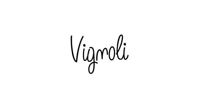 How to make Vignoli name signature. Use Angelique-Rose-font-FFP style for creating short signs online. This is the latest handwritten sign. Vignoli signature style 5 images and pictures png