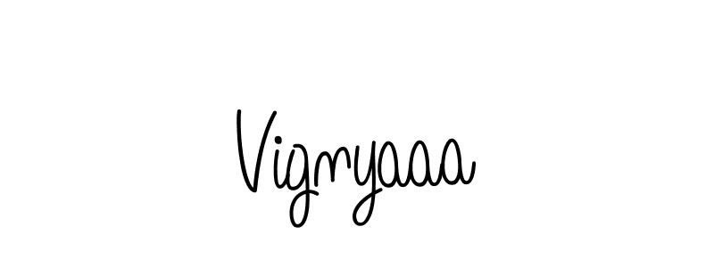 Create a beautiful signature design for name Vignyaaa. With this signature (Angelique-Rose-font-FFP) fonts, you can make a handwritten signature for free. Vignyaaa signature style 5 images and pictures png