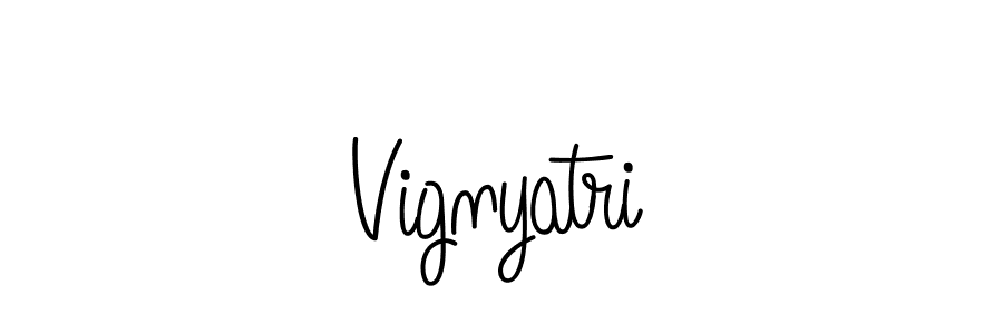 Create a beautiful signature design for name Vignyatri. With this signature (Angelique-Rose-font-FFP) fonts, you can make a handwritten signature for free. Vignyatri signature style 5 images and pictures png