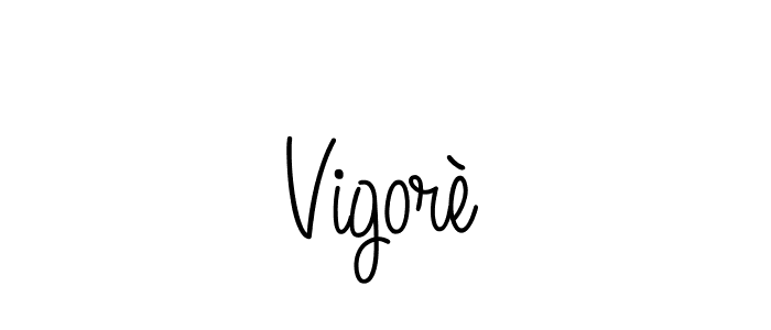 The best way (Angelique-Rose-font-FFP) to make a short signature is to pick only two or three words in your name. The name Vigorè include a total of six letters. For converting this name. Vigorè signature style 5 images and pictures png