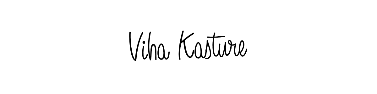 Use a signature maker to create a handwritten signature online. With this signature software, you can design (Angelique-Rose-font-FFP) your own signature for name Viha Kasture. Viha Kasture signature style 5 images and pictures png