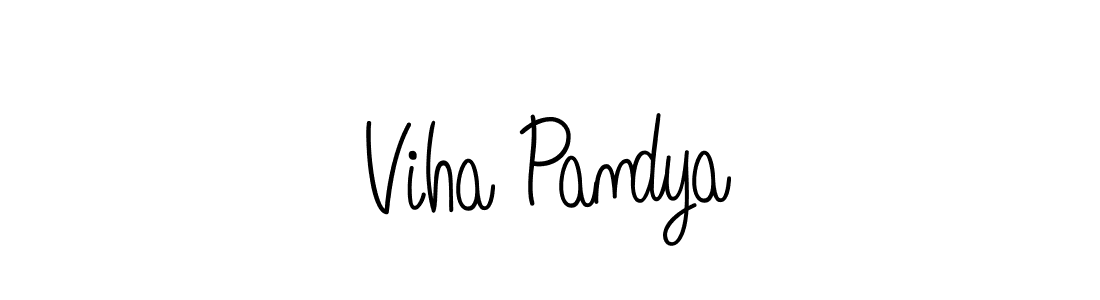 You should practise on your own different ways (Angelique-Rose-font-FFP) to write your name (Viha Pandya) in signature. don't let someone else do it for you. Viha Pandya signature style 5 images and pictures png