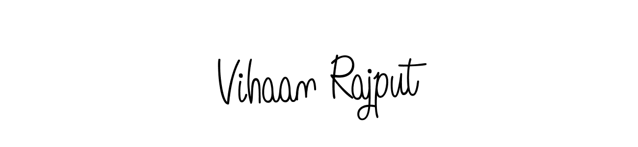 Design your own signature with our free online signature maker. With this signature software, you can create a handwritten (Angelique-Rose-font-FFP) signature for name Vihaan Rajput. Vihaan Rajput signature style 5 images and pictures png