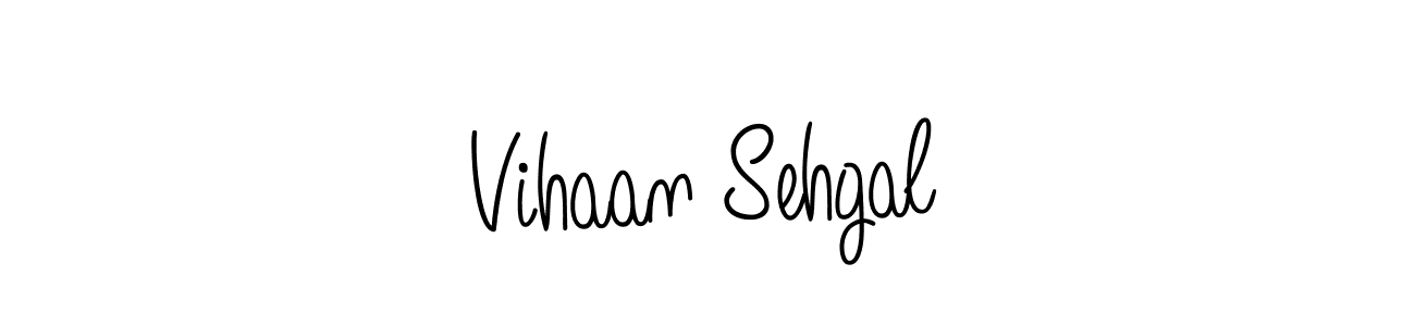 Create a beautiful signature design for name Vihaan Sehgal. With this signature (Angelique-Rose-font-FFP) fonts, you can make a handwritten signature for free. Vihaan Sehgal signature style 5 images and pictures png