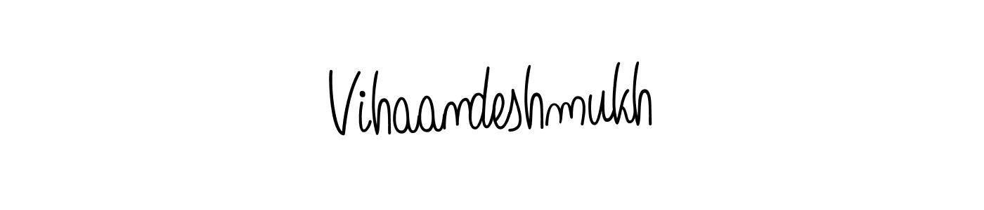 if you are searching for the best signature style for your name Vihaandeshmukh. so please give up your signature search. here we have designed multiple signature styles  using Angelique-Rose-font-FFP. Vihaandeshmukh signature style 5 images and pictures png