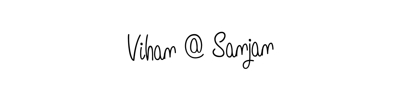 Similarly Angelique-Rose-font-FFP is the best handwritten signature design. Signature creator online .You can use it as an online autograph creator for name Vihan @ Sanjan. Vihan @ Sanjan signature style 5 images and pictures png