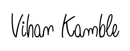 The Angelique-Rose-font-FFP font gives name Vihan Kamble a signature that looks effortless yet distinguished. Download high-res PNG instantly. Vihan Kamble signature style 5 images and pictures png