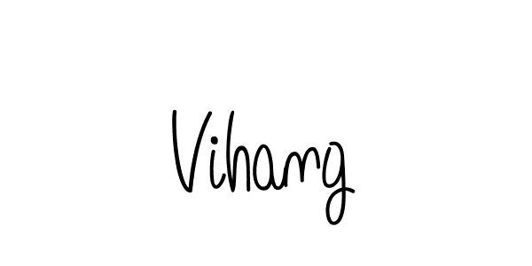 Create a beautiful signature design for name Vihang. With this signature (Angelique-Rose-font-FFP) fonts, you can make a handwritten signature for free. Vihang signature style 5 images and pictures png