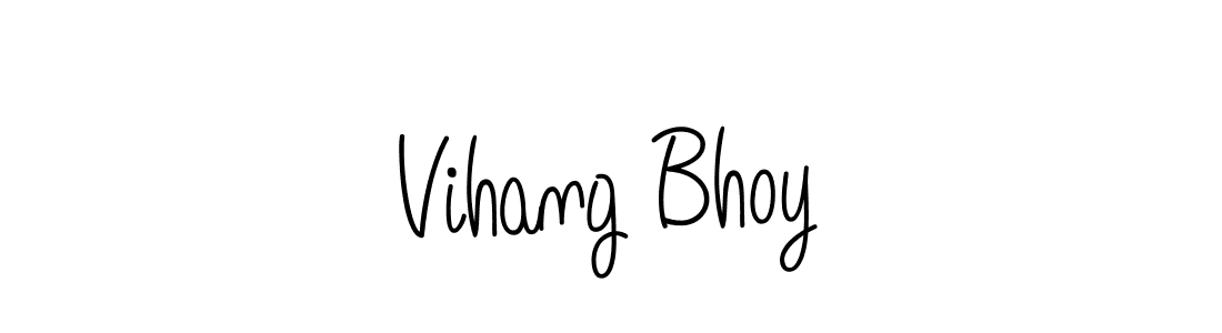 Use a signature maker to create a handwritten signature online. With this signature software, you can design (Angelique-Rose-font-FFP) your own signature for name Vihang Bhoy. Vihang Bhoy signature style 5 images and pictures png
