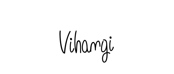 The best way (Angelique-Rose-font-FFP) to make a short signature is to pick only two or three words in your name. The name Vihangi include a total of six letters. For converting this name. Vihangi signature style 5 images and pictures png