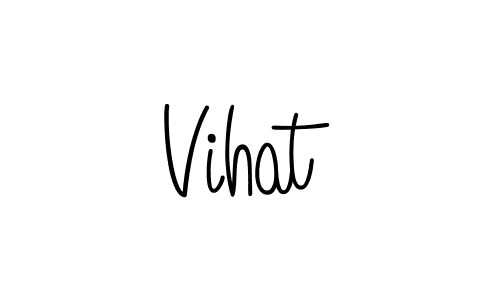 How to make Vihat name signature. Use Angelique-Rose-font-FFP style for creating short signs online. This is the latest handwritten sign. Vihat signature style 5 images and pictures png