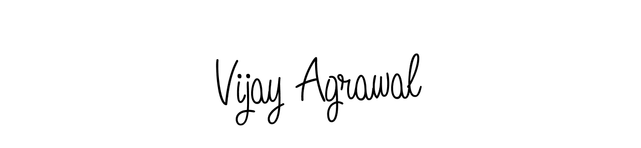 Design your own signature with our free online signature maker. With this signature software, you can create a handwritten (Angelique-Rose-font-FFP) signature for name Vijay Agrawal. Vijay Agrawal signature style 5 images and pictures png