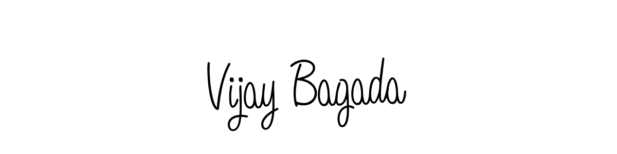 Design your own signature with our free online signature maker. With this signature software, you can create a handwritten (Angelique-Rose-font-FFP) signature for name Vijay Bagada. Vijay Bagada signature style 5 images and pictures png