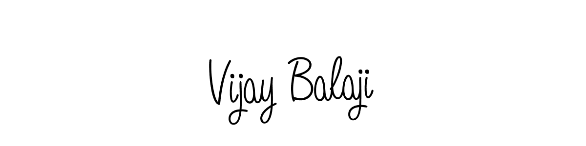 The best way (Angelique-Rose-font-FFP) to make a short signature is to pick only two or three words in your name. The name Vijay Balaji include a total of six letters. For converting this name. Vijay Balaji signature style 5 images and pictures png