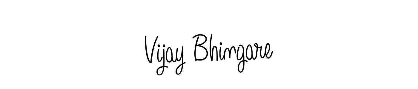 How to make Vijay Bhingare name signature. Use Angelique-Rose-font-FFP style for creating short signs online. This is the latest handwritten sign. Vijay Bhingare signature style 5 images and pictures png