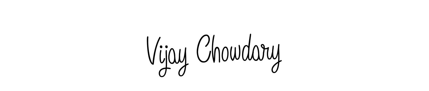 Also we have Vijay Chowdary name is the best signature style. Create professional handwritten signature collection using Angelique-Rose-font-FFP autograph style. Vijay Chowdary signature style 5 images and pictures png