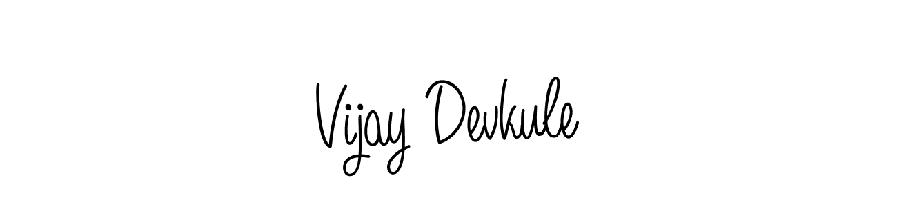 Vijay Devkule stylish signature style. Best Handwritten Sign (Angelique-Rose-font-FFP) for my name. Handwritten Signature Collection Ideas for my name Vijay Devkule. Vijay Devkule signature style 5 images and pictures png