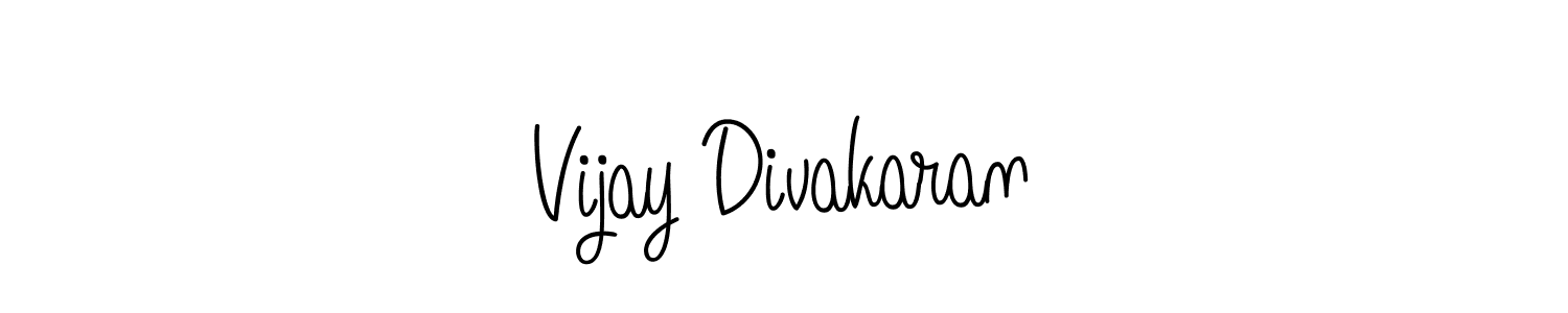 Design your own signature with our free online signature maker. With this signature software, you can create a handwritten (Angelique-Rose-font-FFP) signature for name Vijay Divakaran. Vijay Divakaran signature style 5 images and pictures png