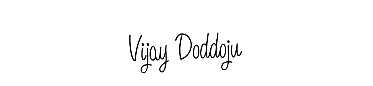 Use a signature maker to create a handwritten signature online. With this signature software, you can design (Angelique-Rose-font-FFP) your own signature for name Vijay Doddoju. Vijay Doddoju signature style 5 images and pictures png