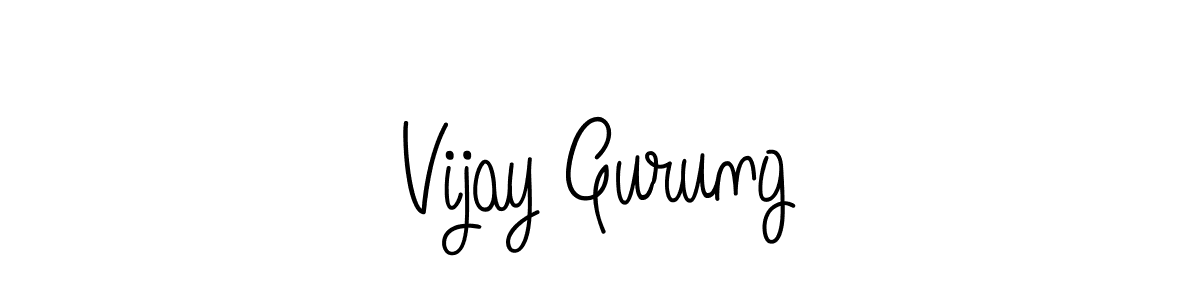 How to Draw Vijay Gurung signature style? Angelique-Rose-font-FFP is a latest design signature styles for name Vijay Gurung. Vijay Gurung signature style 5 images and pictures png