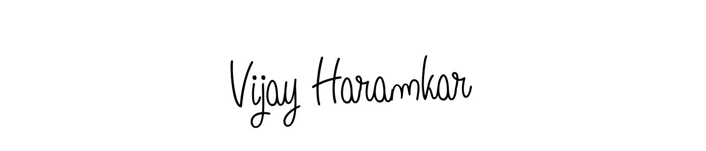 How to make Vijay Haramkar signature? Angelique-Rose-font-FFP is a professional autograph style. Create handwritten signature for Vijay Haramkar name. Vijay Haramkar signature style 5 images and pictures png