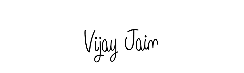 Design your own signature with our free online signature maker. With this signature software, you can create a handwritten (Angelique-Rose-font-FFP) signature for name Vijay Jain. Vijay Jain signature style 5 images and pictures png