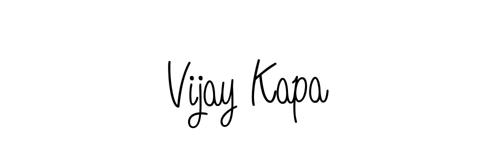 Vijay Kapa stylish signature style. Best Handwritten Sign (Angelique-Rose-font-FFP) for my name. Handwritten Signature Collection Ideas for my name Vijay Kapa. Vijay Kapa signature style 5 images and pictures png