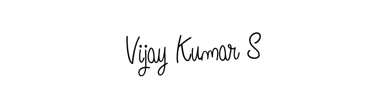 if you are searching for the best signature style for your name Vijay Kumar S. so please give up your signature search. here we have designed multiple signature styles  using Angelique-Rose-font-FFP. Vijay Kumar S signature style 5 images and pictures png