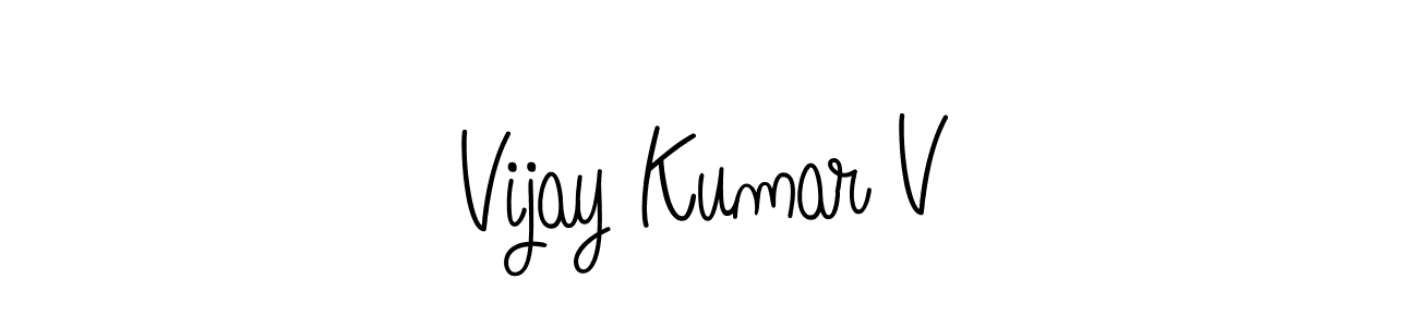 Check out images of Autograph of Vijay Kumar V name. Actor Vijay Kumar V Signature Style. Angelique-Rose-font-FFP is a professional sign style online. Vijay Kumar V signature style 5 images and pictures png