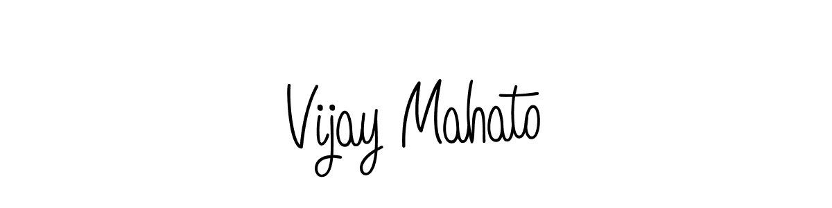 Create a beautiful signature design for name Vijay Mahato. With this signature (Angelique-Rose-font-FFP) fonts, you can make a handwritten signature for free. Vijay Mahato signature style 5 images and pictures png