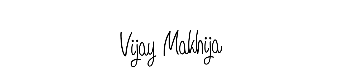 Make a beautiful signature design for name Vijay Makhija. With this signature (Angelique-Rose-font-FFP) style, you can create a handwritten signature for free. Vijay Makhija signature style 5 images and pictures png