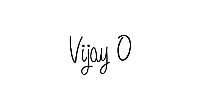 Use a signature maker to create a handwritten signature online. With this signature software, you can design (Angelique-Rose-font-FFP) your own signature for name Vijay O. Vijay O signature style 5 images and pictures png