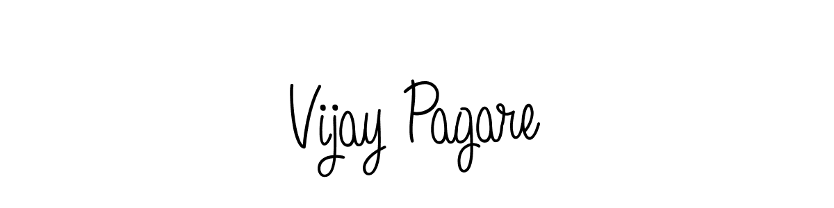 How to make Vijay Pagare name signature. Use Angelique-Rose-font-FFP style for creating short signs online. This is the latest handwritten sign. Vijay Pagare signature style 5 images and pictures png