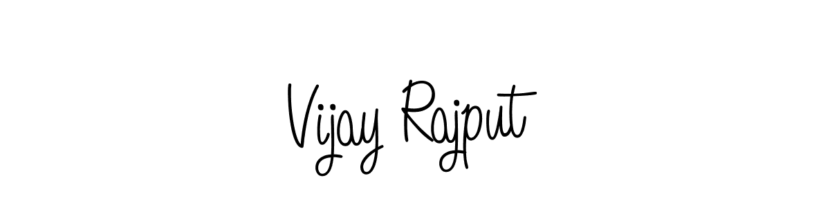 Use a signature maker to create a handwritten signature online. With this signature software, you can design (Angelique-Rose-font-FFP) your own signature for name Vijay Rajput. Vijay Rajput signature style 5 images and pictures png