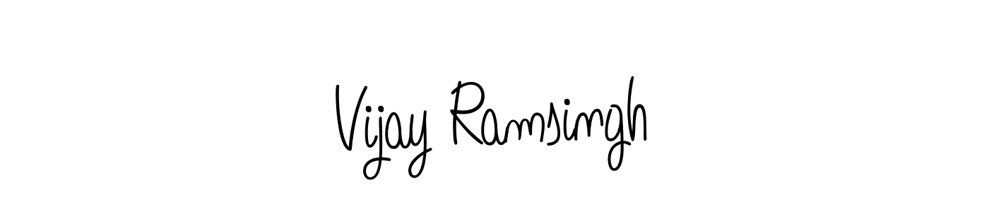 Create a beautiful signature design for name Vijay Ramsingh. With this signature (Angelique-Rose-font-FFP) fonts, you can make a handwritten signature for free. Vijay Ramsingh signature style 5 images and pictures png