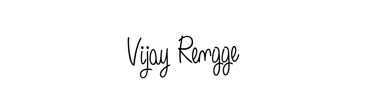 Make a beautiful signature design for name Vijay Rengge. With this signature (Angelique-Rose-font-FFP) style, you can create a handwritten signature for free. Vijay Rengge signature style 5 images and pictures png