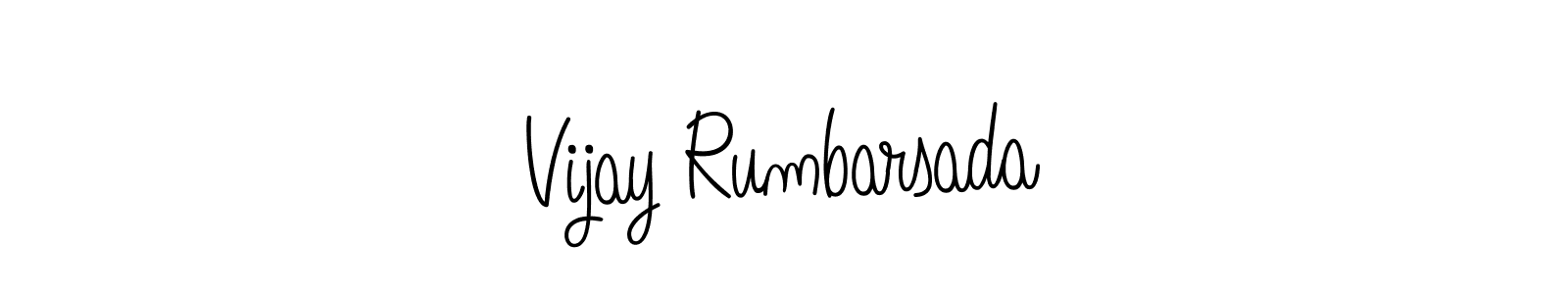 How to make Vijay Rumbarsada name signature. Use Angelique-Rose-font-FFP style for creating short signs online. This is the latest handwritten sign. Vijay Rumbarsada signature style 5 images and pictures png