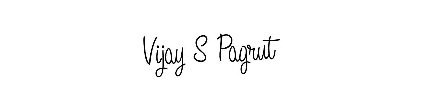 Use a signature maker to create a handwritten signature online. With this signature software, you can design (Angelique-Rose-font-FFP) your own signature for name Vijay S Pagrut. Vijay S Pagrut signature style 5 images and pictures png