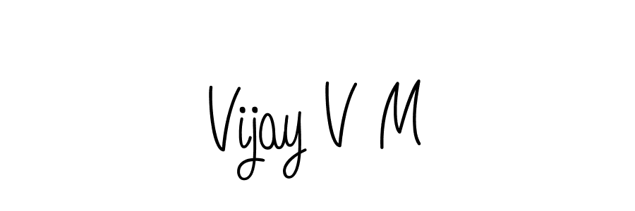 This is the best signature style for the Vijay V M name. Also you like these signature font (Angelique-Rose-font-FFP). Mix name signature. Vijay V M signature style 5 images and pictures png