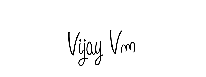 You should practise on your own different ways (Angelique-Rose-font-FFP) to write your name (Vijay Vm) in signature. don't let someone else do it for you. Vijay Vm signature style 5 images and pictures png