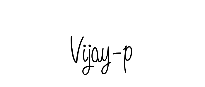 Make a beautiful signature design for name Vijay-p. With this signature (Angelique-Rose-font-FFP) style, you can create a handwritten signature for free. Vijay-p signature style 5 images and pictures png