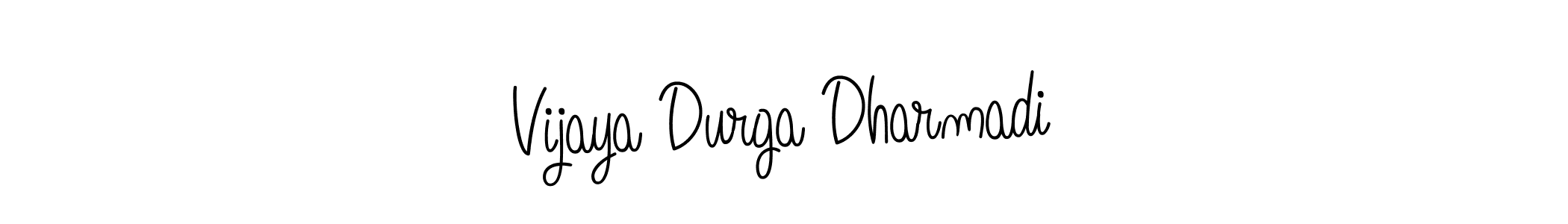 Design your own signature with our free online signature maker. With this signature software, you can create a handwritten (Angelique-Rose-font-FFP) signature for name Vijaya Durga Dharmadi. Vijaya Durga Dharmadi signature style 5 images and pictures png