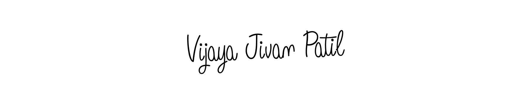 Design your own signature with our free online signature maker. With this signature software, you can create a handwritten (Angelique-Rose-font-FFP) signature for name Vijaya Jivan Patil. Vijaya Jivan Patil signature style 5 images and pictures png