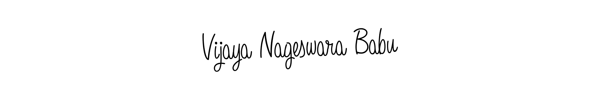 How to make Vijaya Nageswara Babu name signature. Use Angelique-Rose-font-FFP style for creating short signs online. This is the latest handwritten sign. Vijaya Nageswara Babu signature style 5 images and pictures png