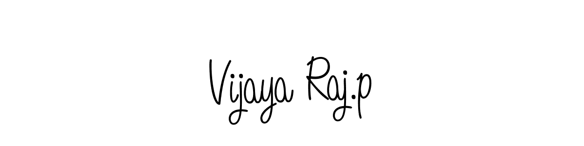 Make a beautiful signature design for name Vijaya Raj.p. With this signature (Angelique-Rose-font-FFP) style, you can create a handwritten signature for free. Vijaya Raj.p signature style 5 images and pictures png