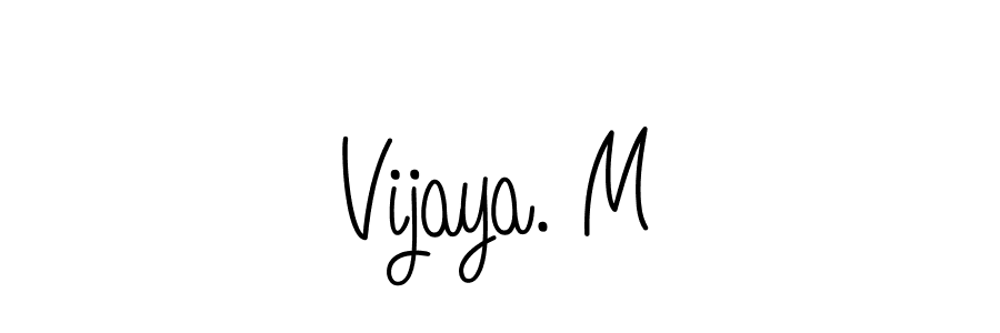 Vijaya. M stylish signature style. Best Handwritten Sign (Angelique-Rose-font-FFP) for my name. Handwritten Signature Collection Ideas for my name Vijaya. M. Vijaya. M signature style 5 images and pictures png